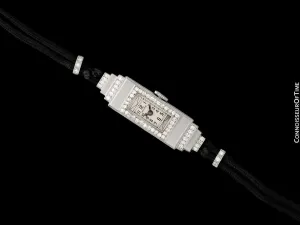 1920's Rolex Exquisite Ladies Vintage Art Deco Watch - Platinum & Diamonds