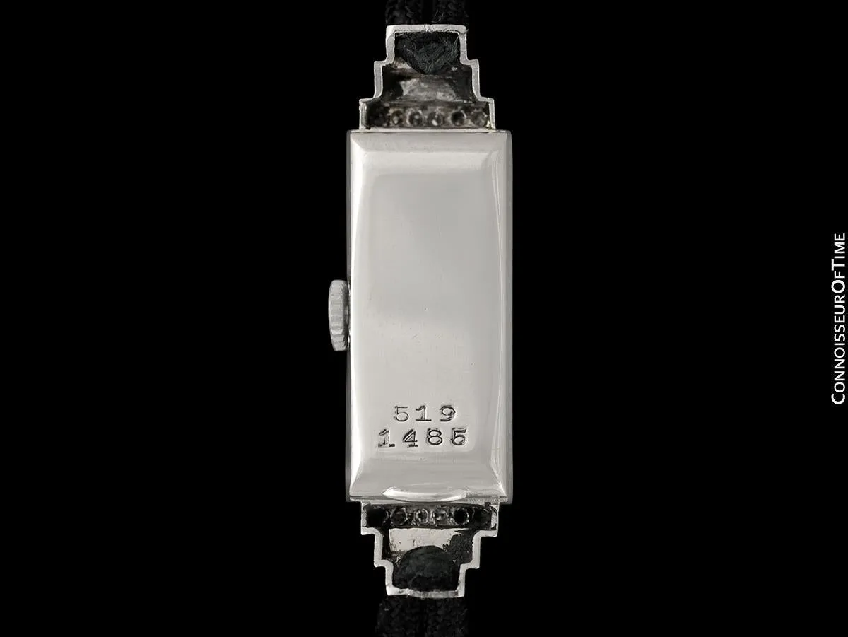 1920's Rolex Exquisite Ladies Vintage Art Deco Watch - Platinum & Diamonds