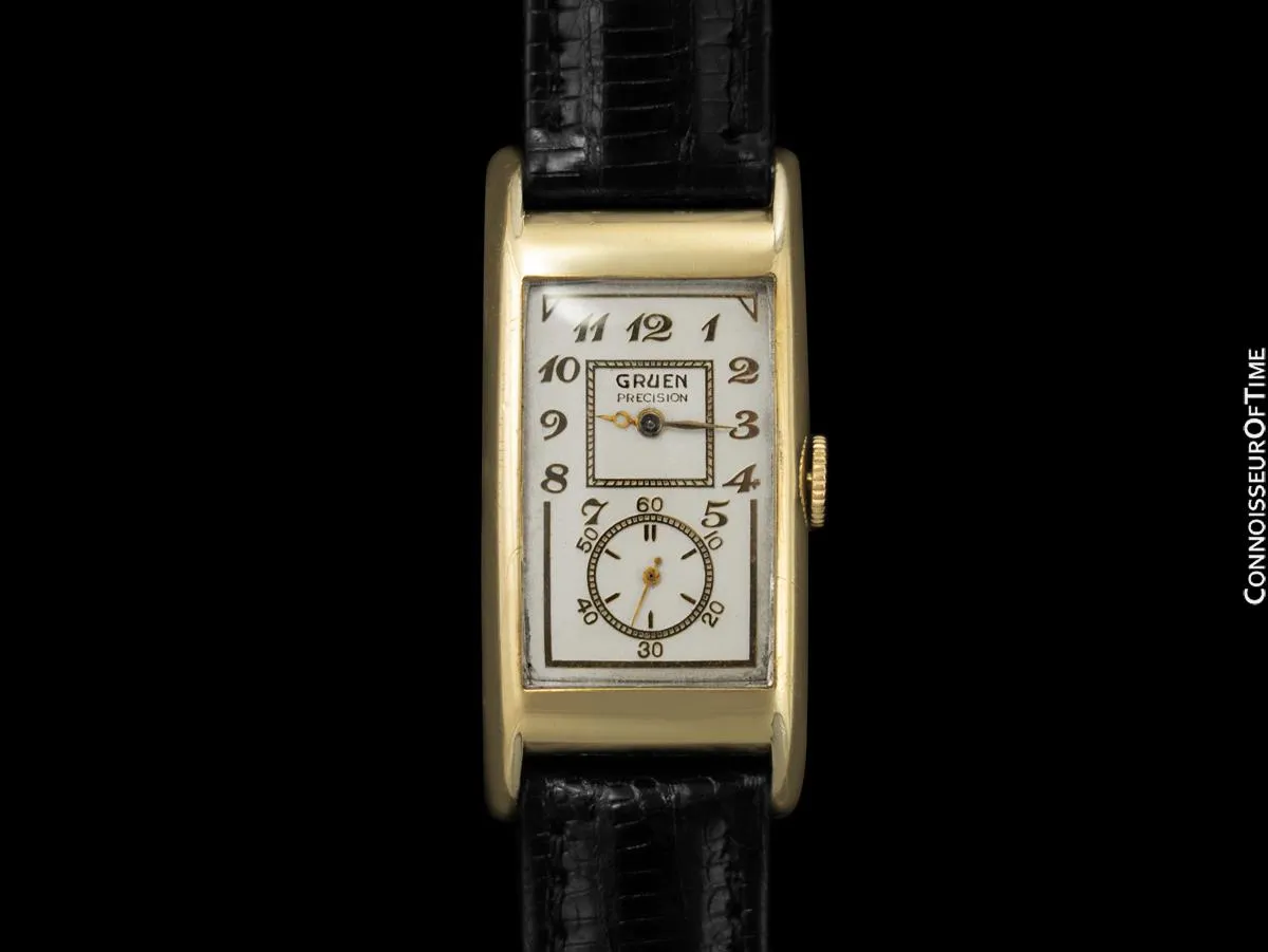 1940 Gruen Vintage Techni - Quadron / Rolex Prince Watch, 14K Gold-Filled - Doctor's Watch