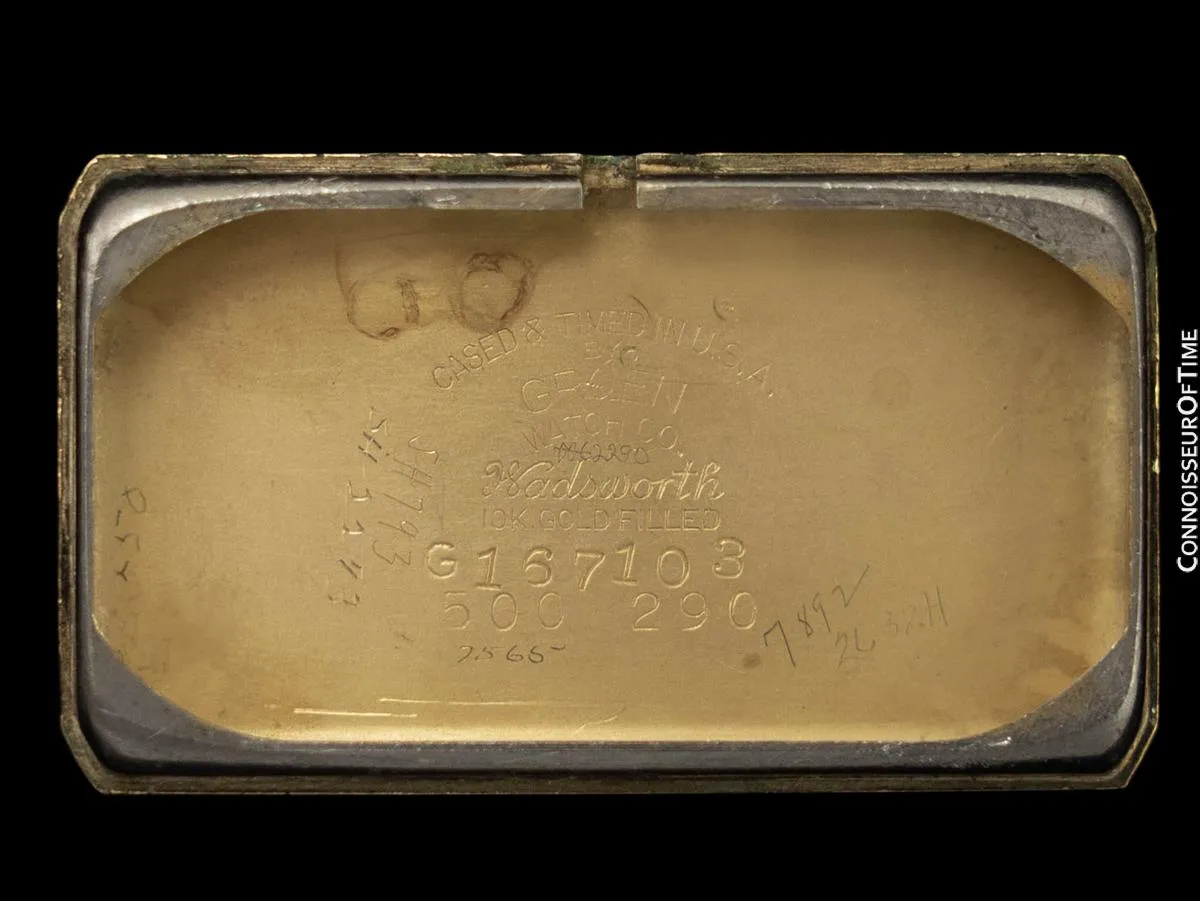 1940 Gruen Vintage Techni - Quadron / Rolex Prince Watch, 14K Gold-Filled - Doctor's Watch