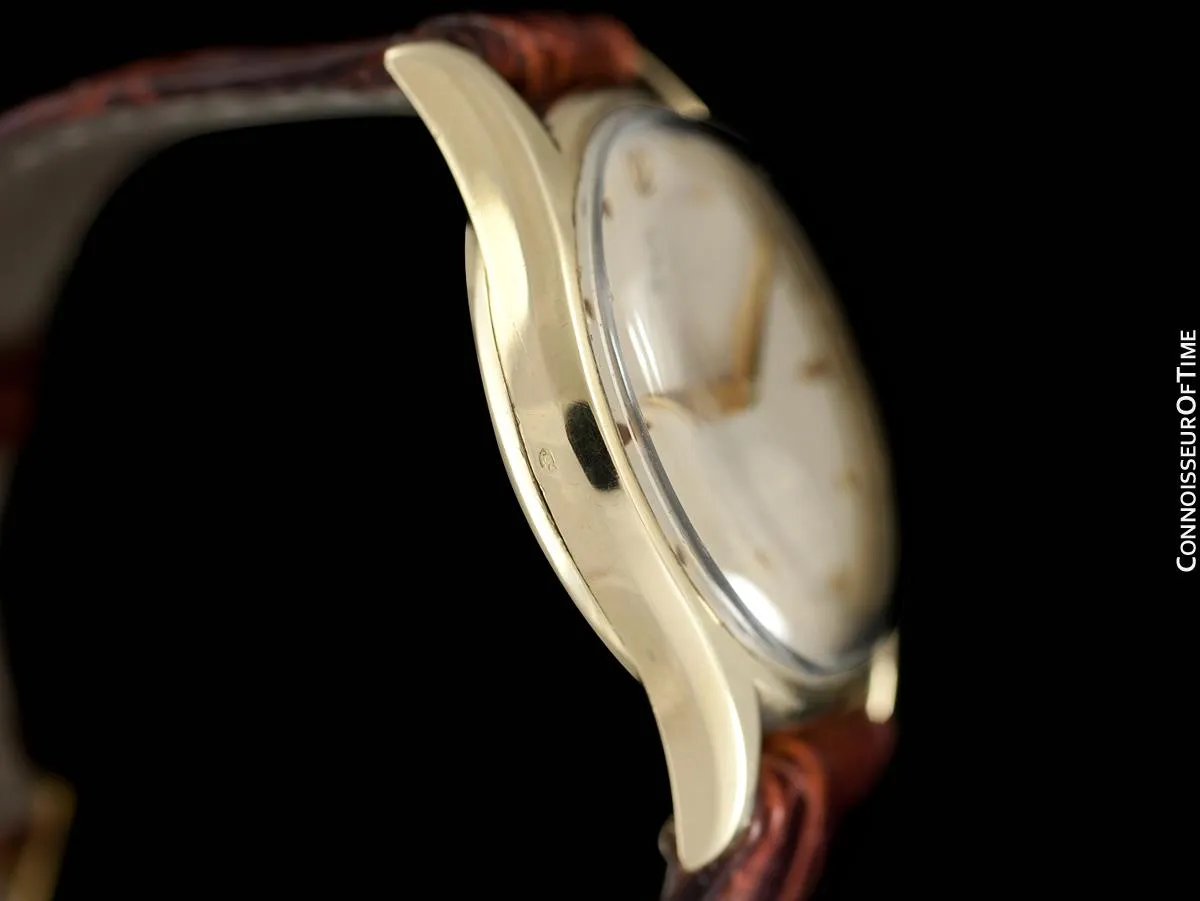 1950 Omega Vintage Mens 30T2 Based Dress Watch - 14K Solid Gold