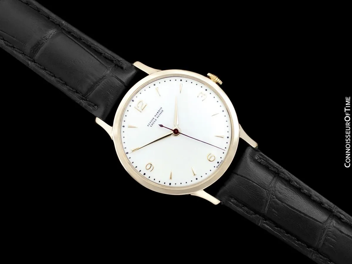 1950's Ulysse Nardin Vintage Mens Full Size Watch - 18K Gold