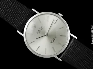 1965 Rolex Cellini Vintage Mens Handwound Ref. 3601 Watch - 18K White Gold