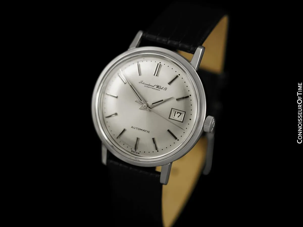 1967 IWC Vintage Mens Oversized Watch, Cal. 8541 Automatic - Stainless Steel