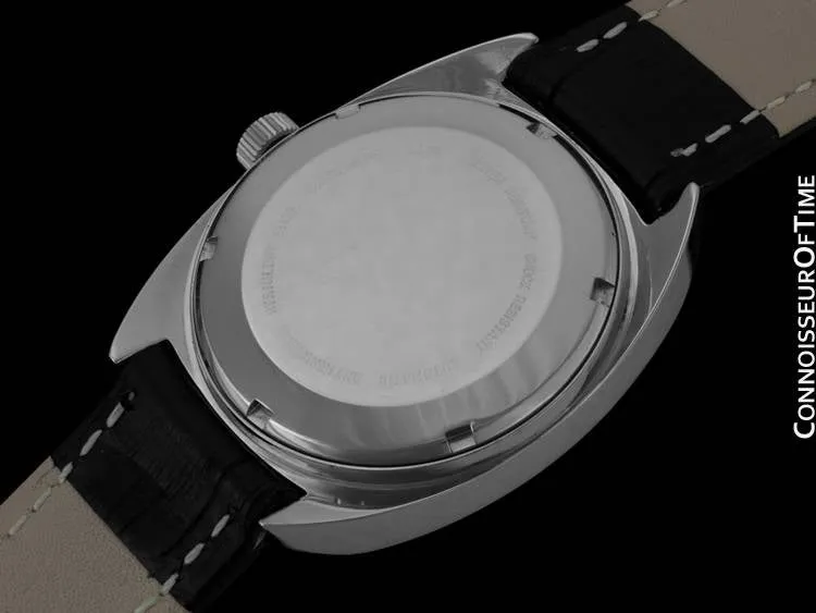 1970's Bucherer Vintage Mens Officially Certified Chronometer Watch - Stainless Steel
