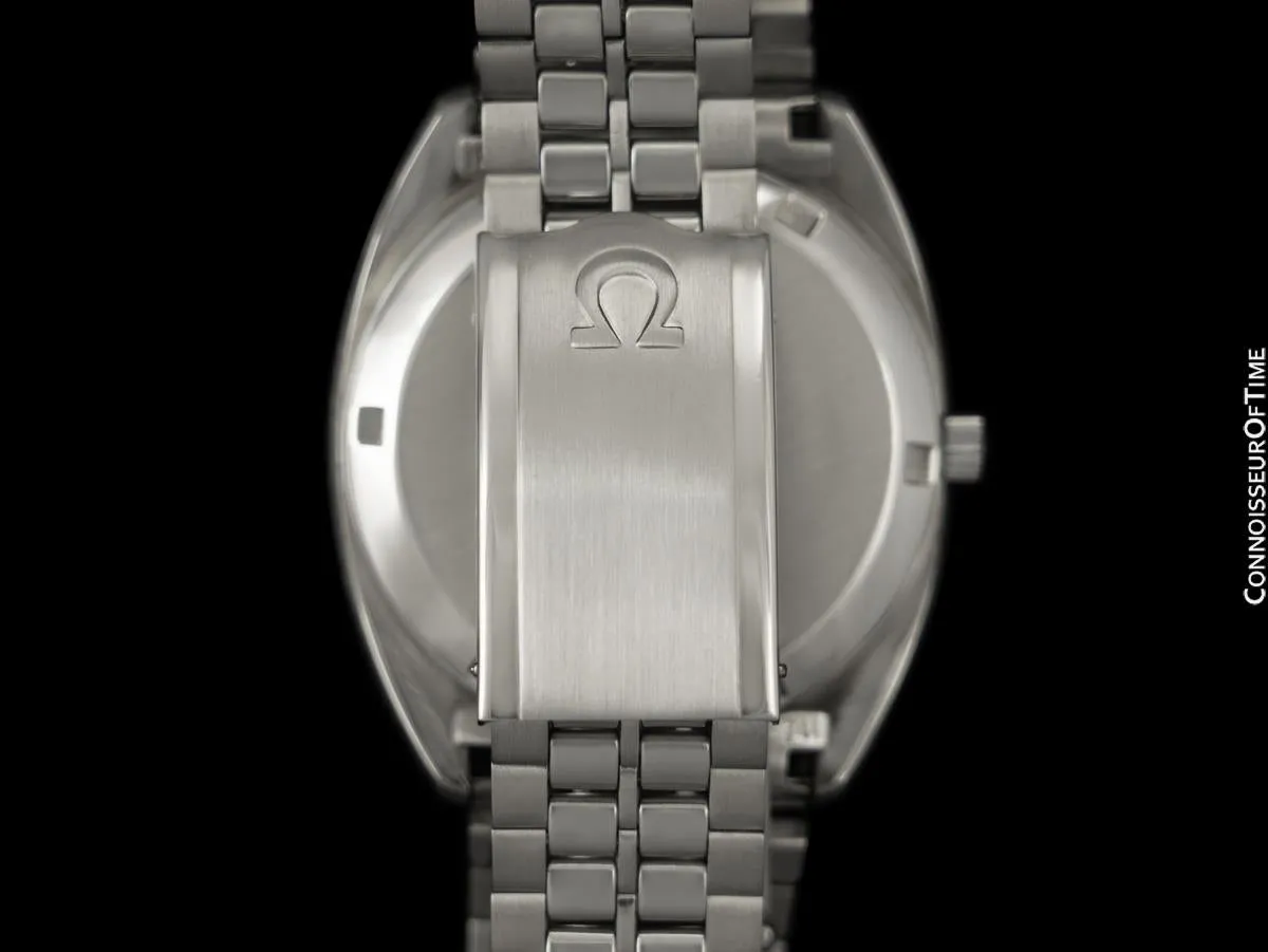 1970's Omega Constellation Mens Vintage Accutron Accuset Watch with Tiffany Blue Dial - Stainless Steel