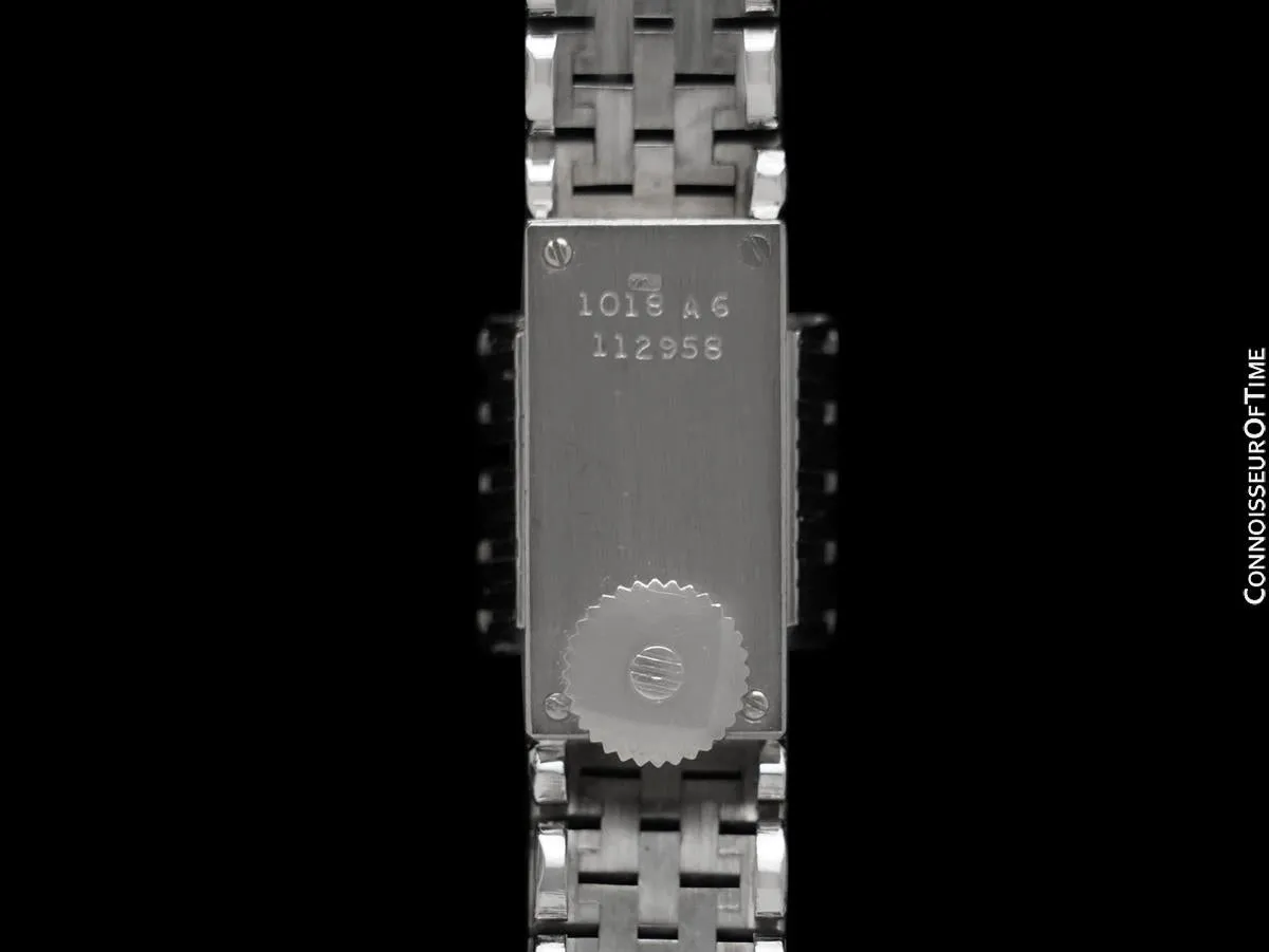 1970's Piaget Ladies Vintage Backwind Watch - 18K White Gold & Factory Piaget Diamonds