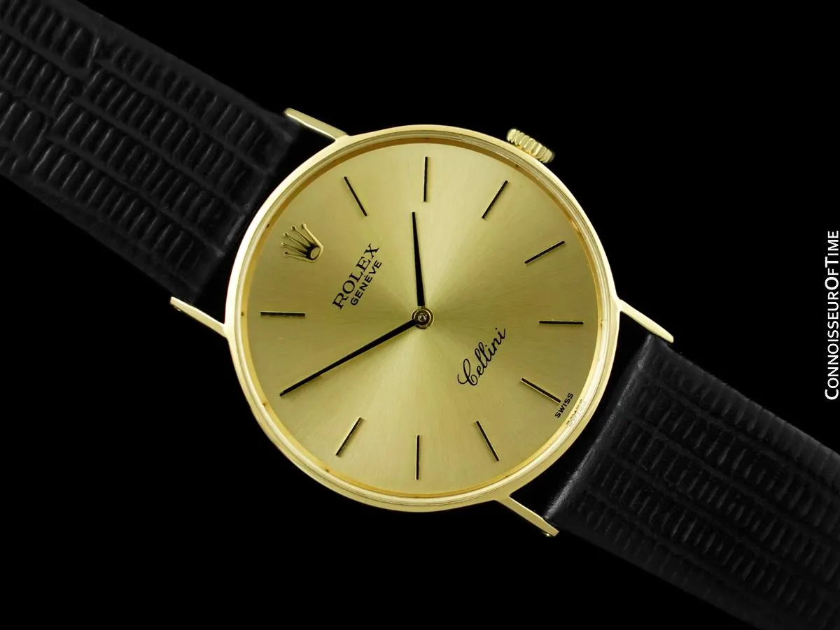 1974 Rolex Cellini Vintage Mens Handwound Ref. 3833 Watch - 18K Gold