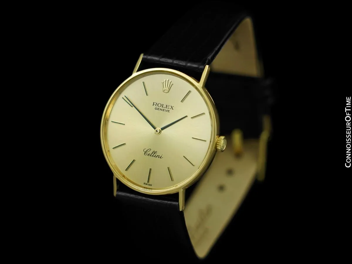 1974 Rolex Cellini Vintage Mens Handwound Ref. 3833 Watch - 18K Gold
