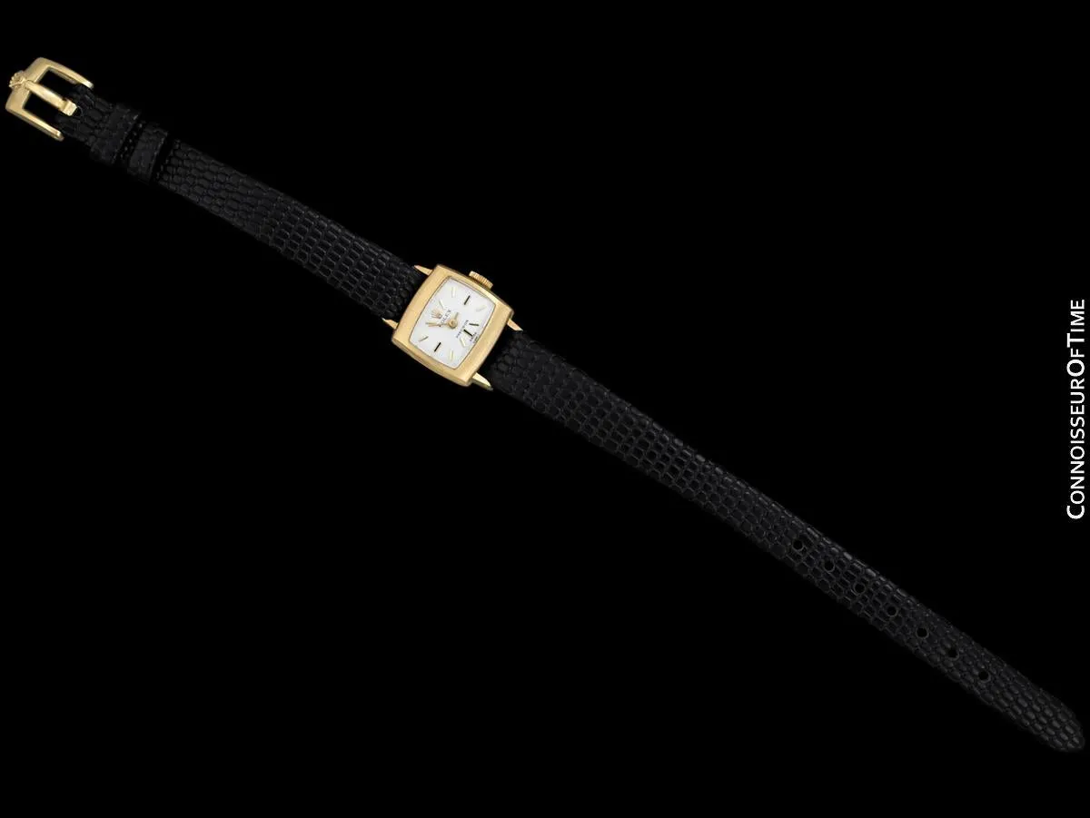 1974 Rolex Precision Pre-Cellini Vintage Ladies "TV" Shaped Watch, Ref. 2629 - 18K Gold