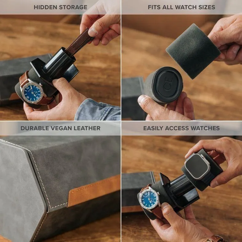 2-Slot Travel Watch Roll