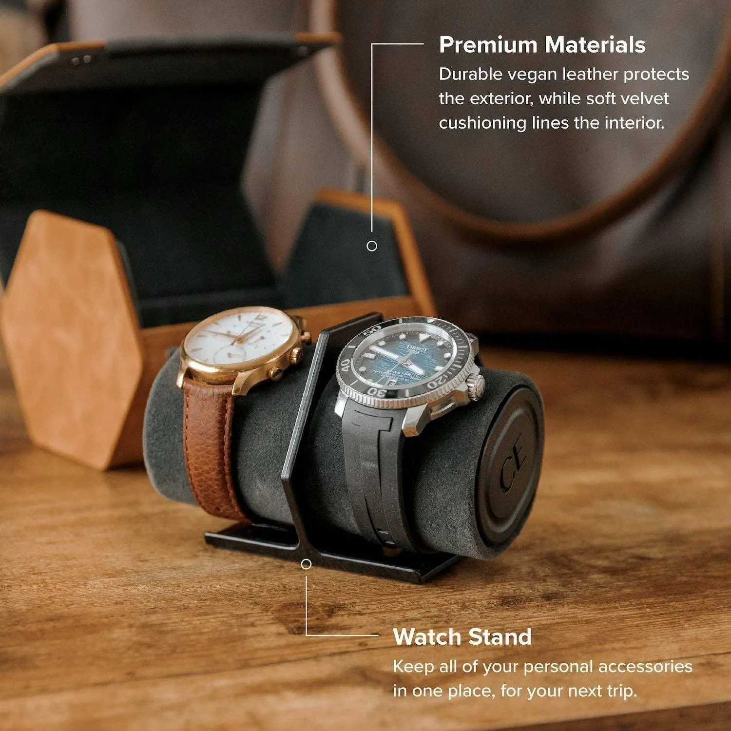 2-Slot Travel Watch Roll