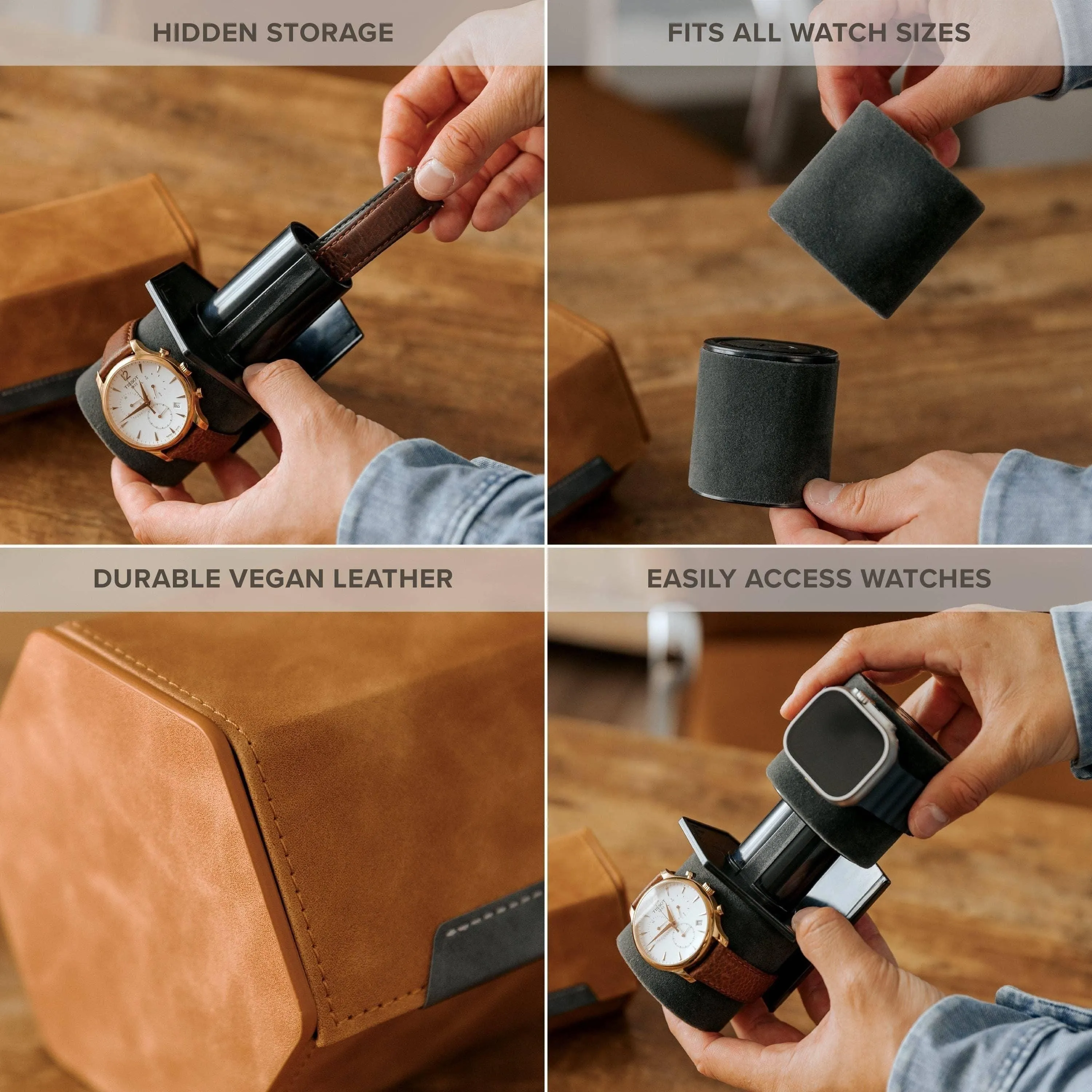 2-Slot Travel Watch Roll