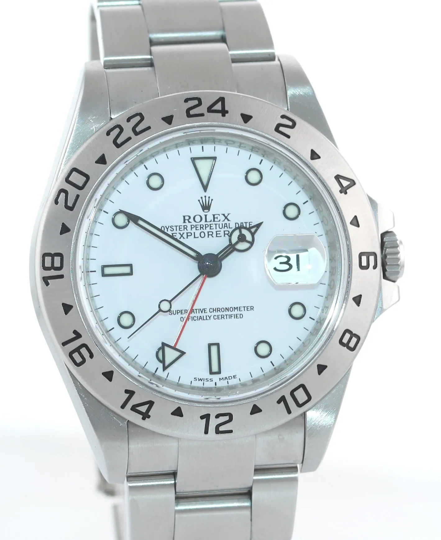 2008 ENGRAVED REHAUT Rolex Explorer II 16570 Polar 40mm Date 3186 Watch Box