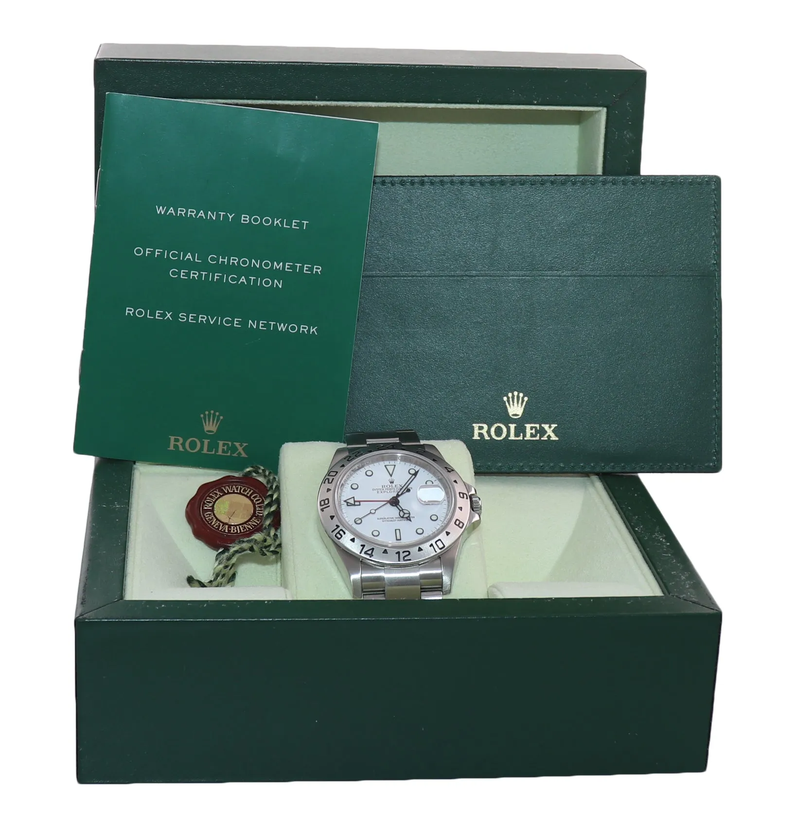 2010 ENGRAVED REHAUT Rolex Explorer II 16570 Polar 40mm Date 3186 Watch Box