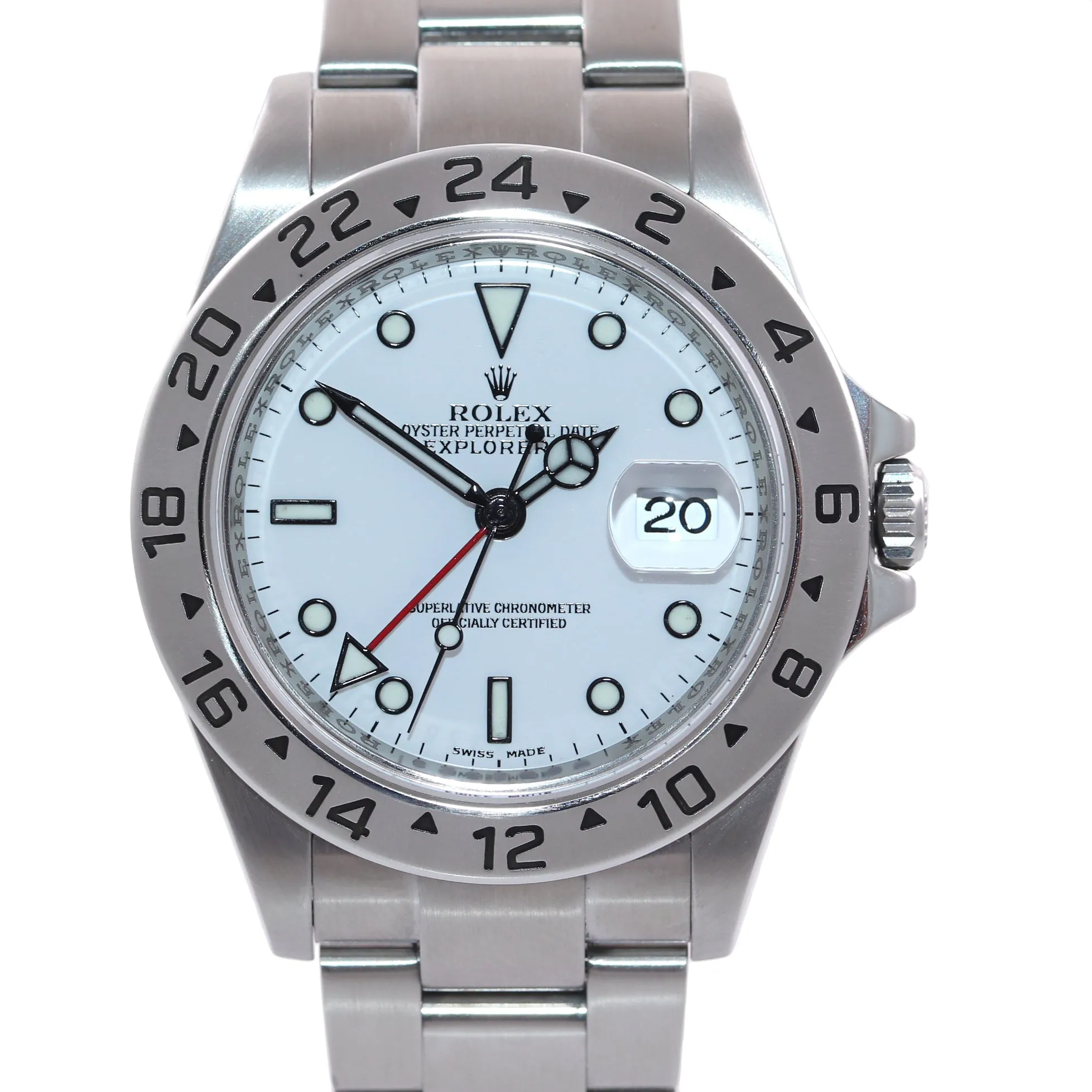 2010 ENGRAVED REHAUT Rolex Explorer II 16570 Polar 40mm Date 3186 Watch Box