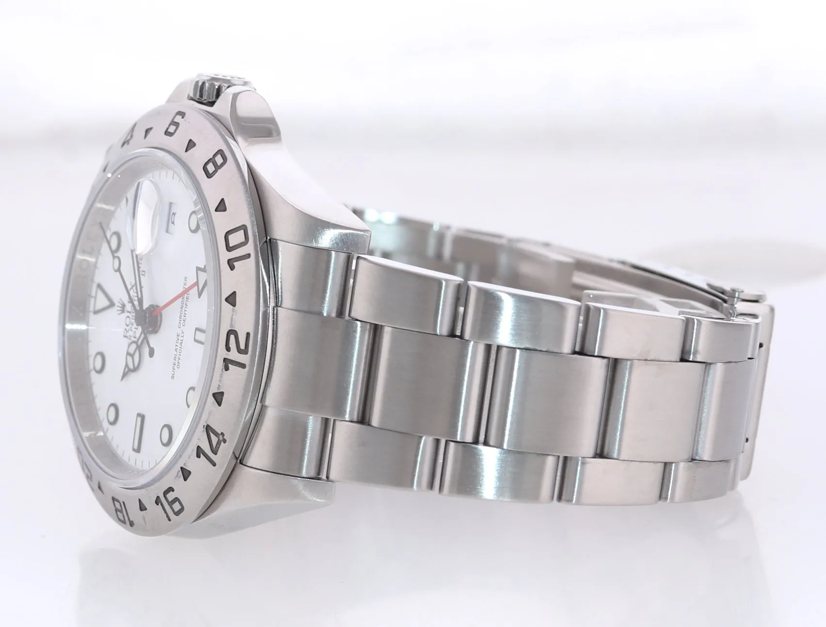 2010 ENGRAVED REHAUT Rolex Explorer II 3186 Polar 40mm 16570 Date Watch Box