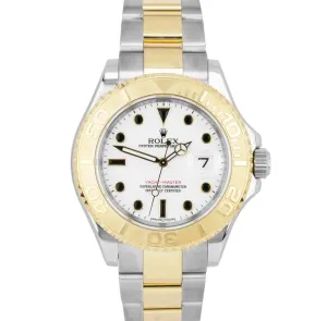 2011 REHAUT Rolex Yacht-Master 40mm 18K Two-Tone Gold White Dial Watch 16623 B P