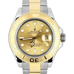 2016 REHAUT RANDOM SERIAL Rolex Yacht-Master 16623 Two Tone Gold Champagne