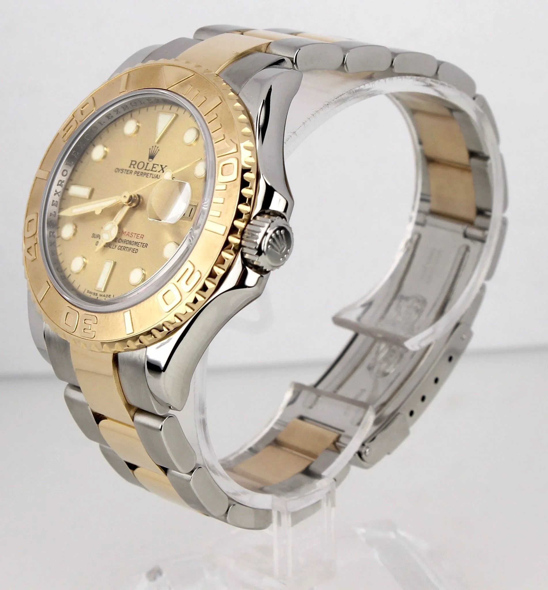 2016 REHAUT RANDOM SERIAL Rolex Yacht-Master 16623 Two Tone Gold Champagne