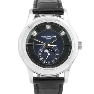 2020 PAPERS Patek Philippe Annual Calendar BLUE 18K Gold 40mm 5205G Watch BOX