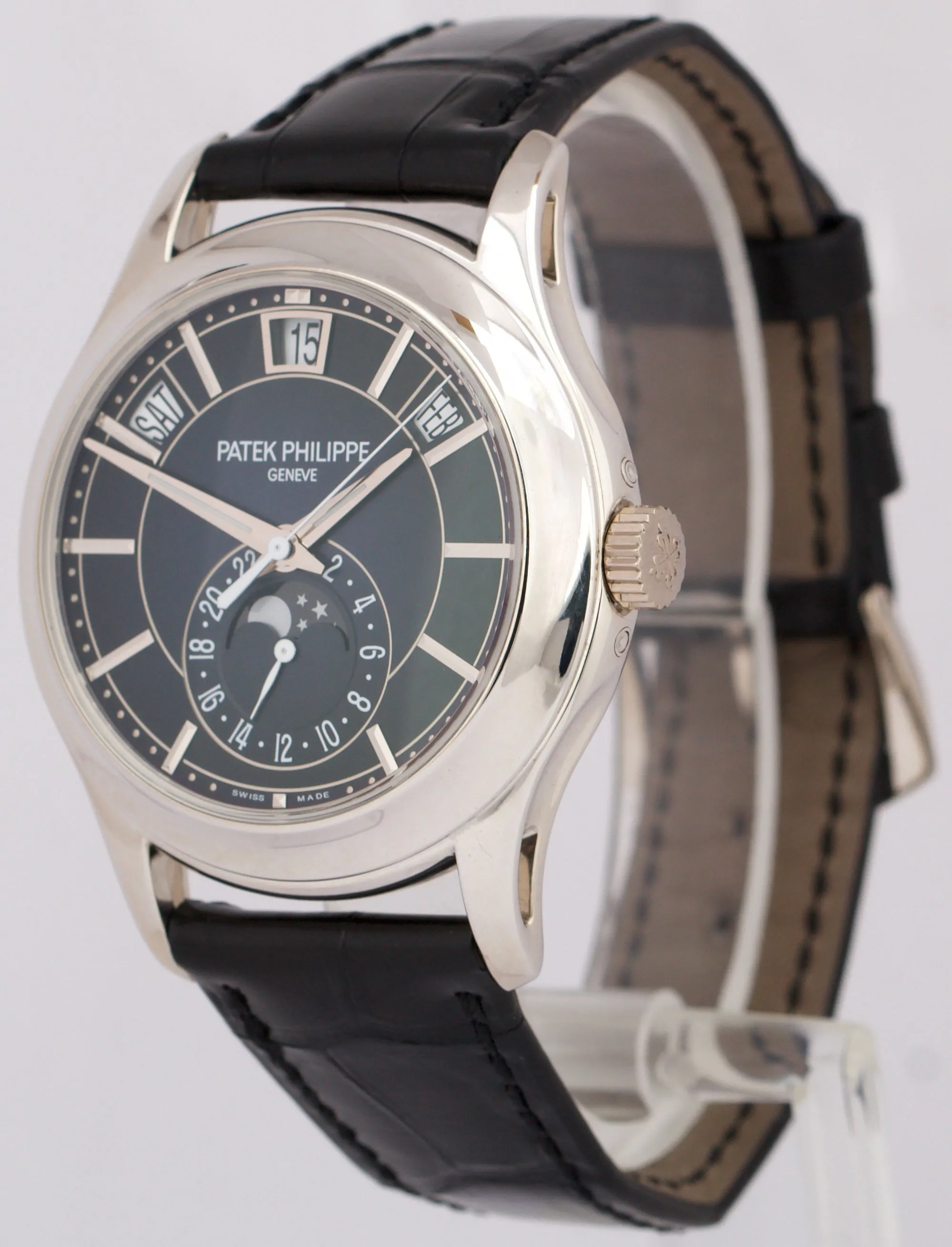 2020 PAPERS Patek Philippe Annual Calendar BLUE 18K Gold 40mm 5205G Watch BOX
