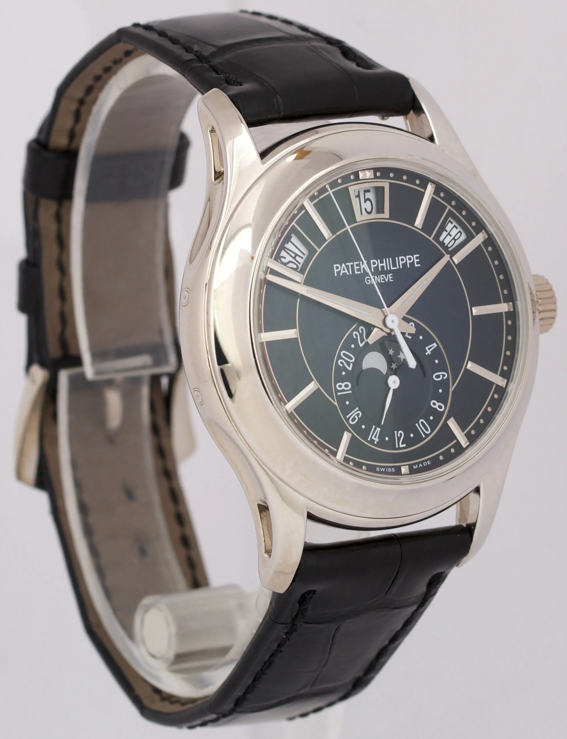 2020 PAPERS Patek Philippe Annual Calendar BLUE 18K Gold 40mm 5205G Watch BOX