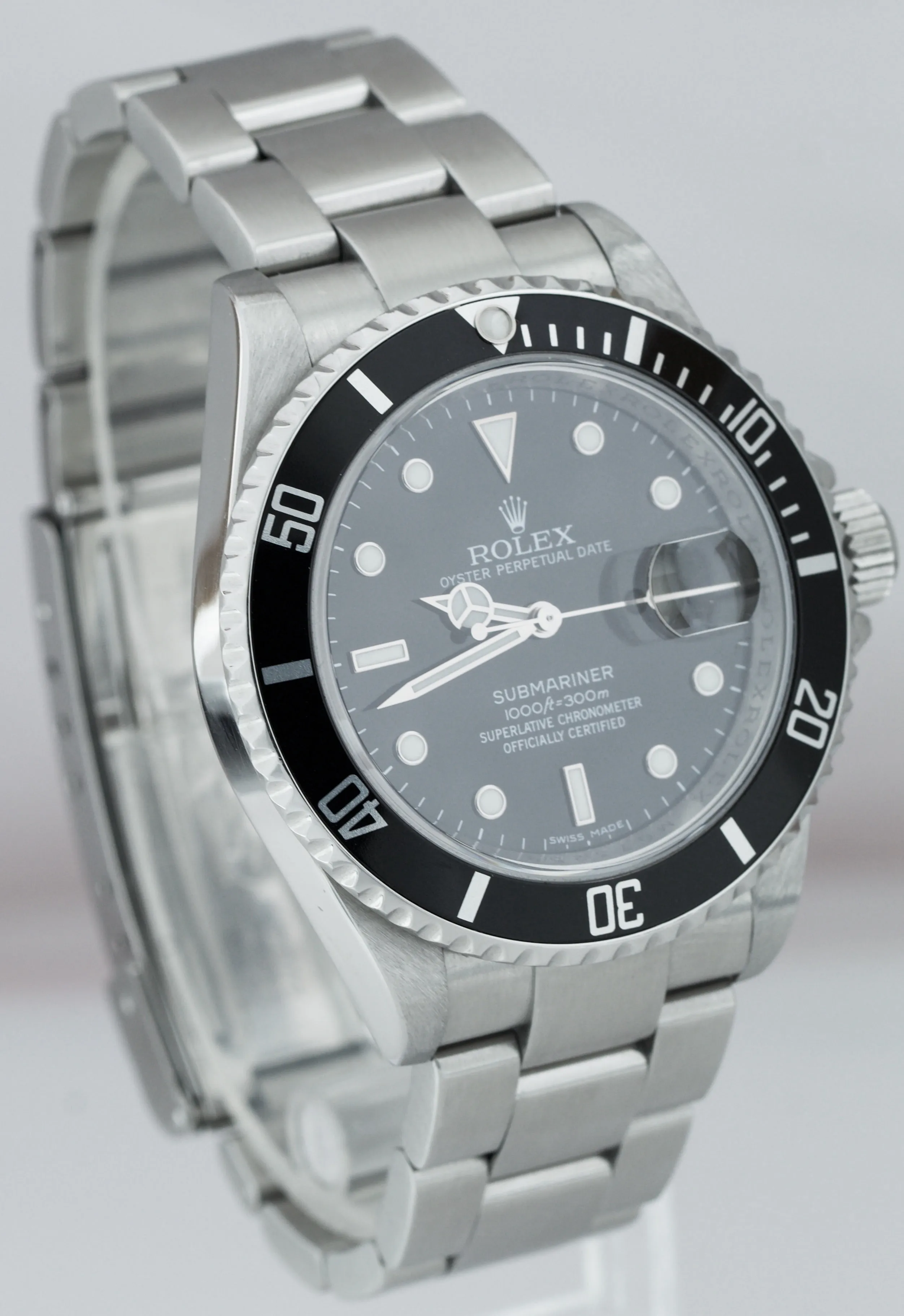 2020 RSC ENGRAVED REHAUT Rolex Submariner Date 40mm Pre-Ceramic Watch 16610 T