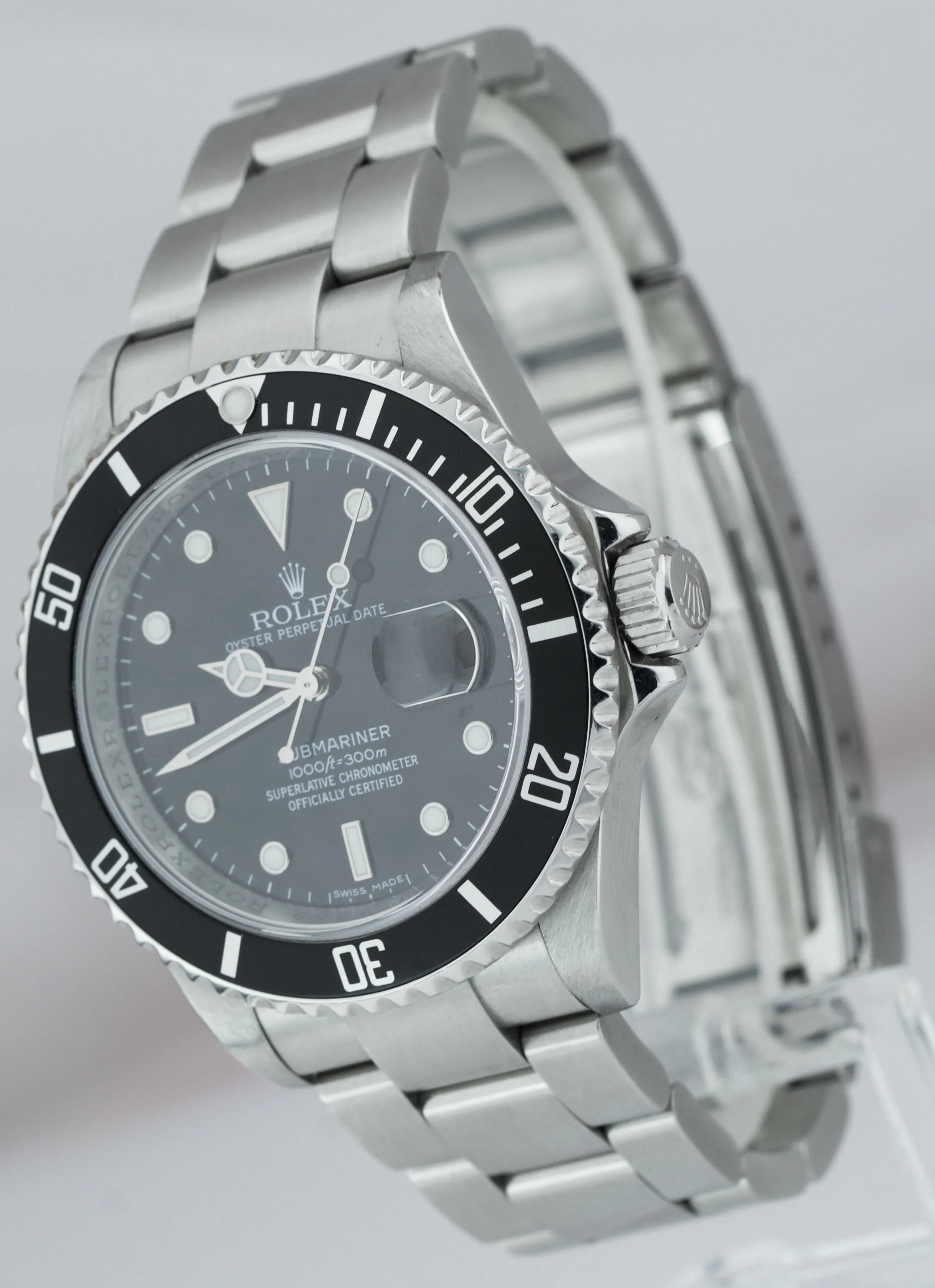 2020 RSC ENGRAVED REHAUT Rolex Submariner Date 40mm Pre-Ceramic Watch 16610 T