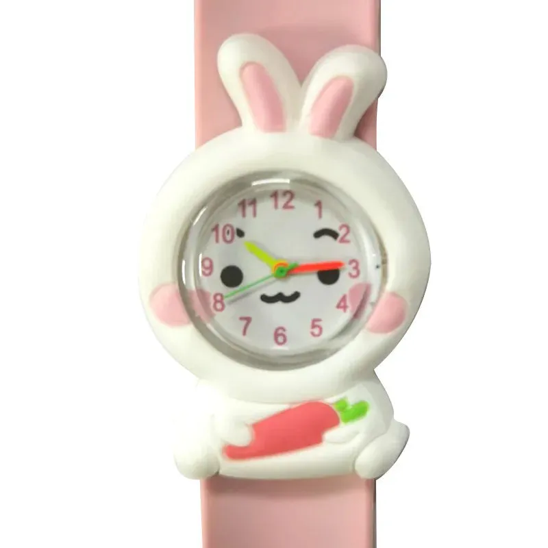 30 Styles Digital Slap Children Kids Watch Cute 3D Cartoon Animal Wrist Watches For Boys Girls Gifts Kids Quartz Wristwatches