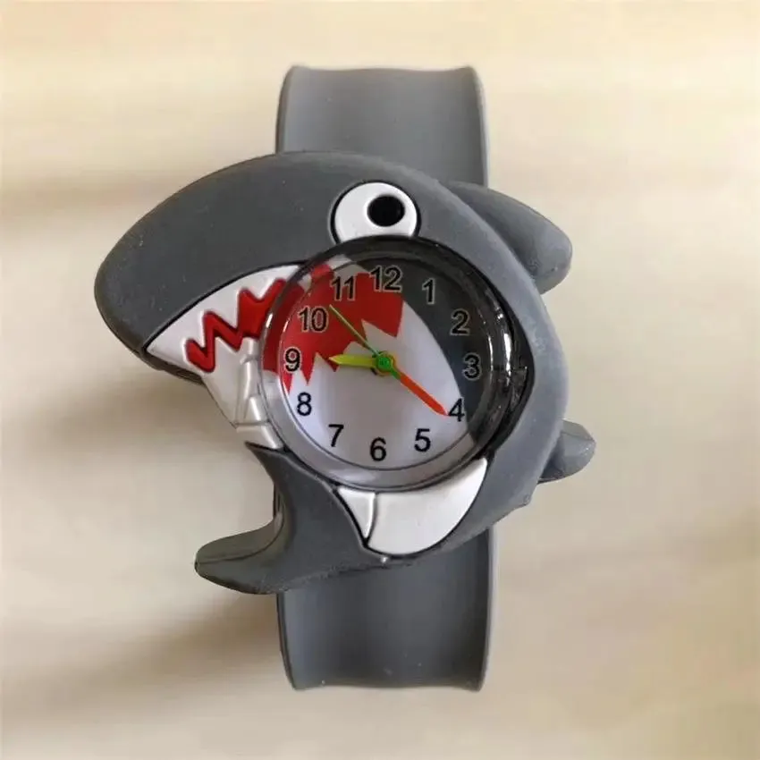 30 Styles Digital Slap Children Kids Watch Cute 3D Cartoon Animal Wrist Watches For Boys Girls Gifts Kids Quartz Wristwatches
