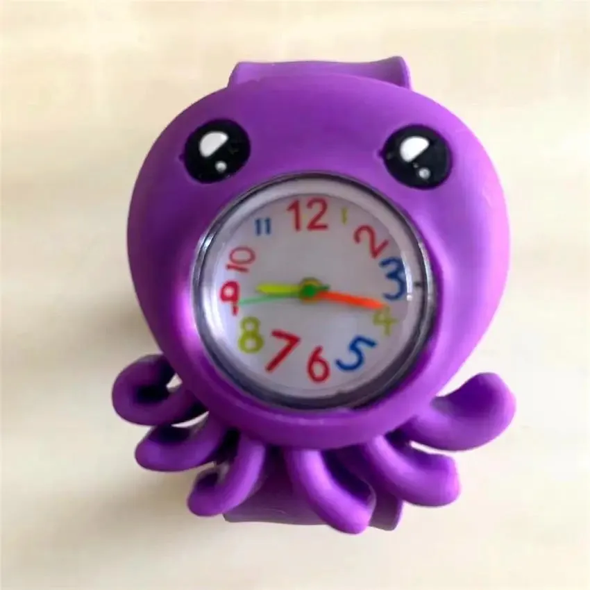 30 Styles Digital Slap Children Kids Watch Cute 3D Cartoon Animal Wrist Watches For Boys Girls Gifts Kids Quartz Wristwatches