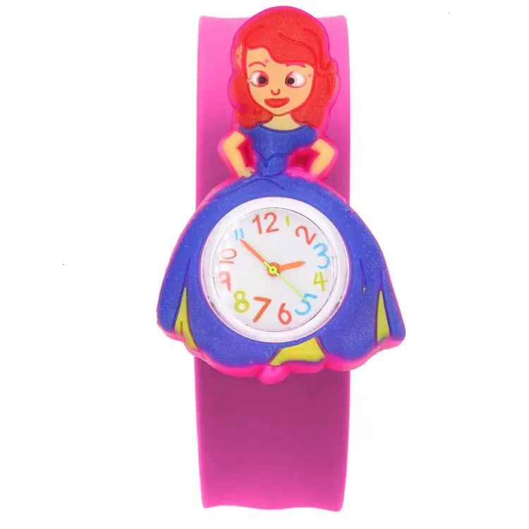 30 Styles Digital Slap Children Kids Watch Cute 3D Cartoon Animal Wrist Watches For Boys Girls Gifts Kids Quartz Wristwatches