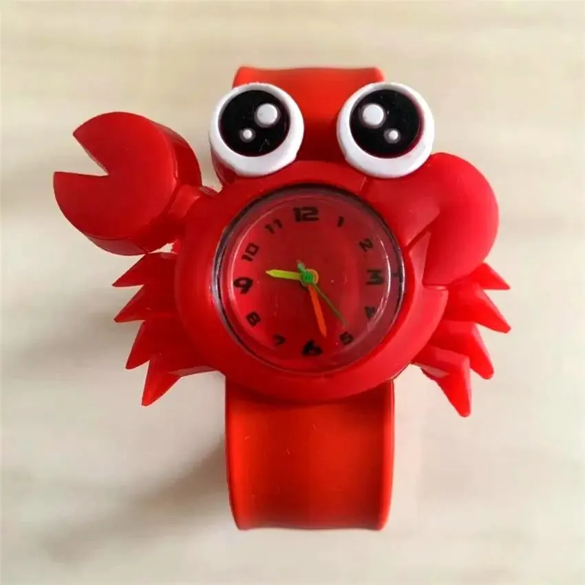 30 Styles Digital Slap Children Kids Watch Cute 3D Cartoon Animal Wrist Watches For Boys Girls Gifts Kids Quartz Wristwatches