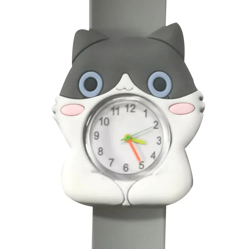 30 Styles Digital Slap Children Kids Watch Cute 3D Cartoon Animal Wrist Watches For Boys Girls Gifts Kids Quartz Wristwatches