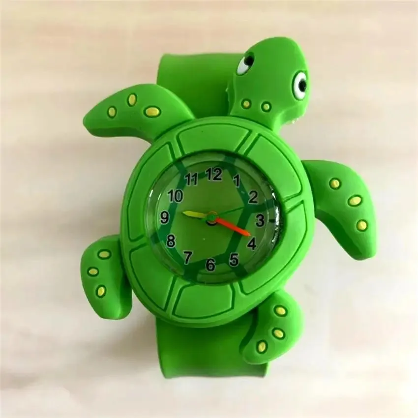 30 Styles Digital Slap Children Kids Watch Cute 3D Cartoon Animal Wrist Watches For Boys Girls Gifts Kids Quartz Wristwatches