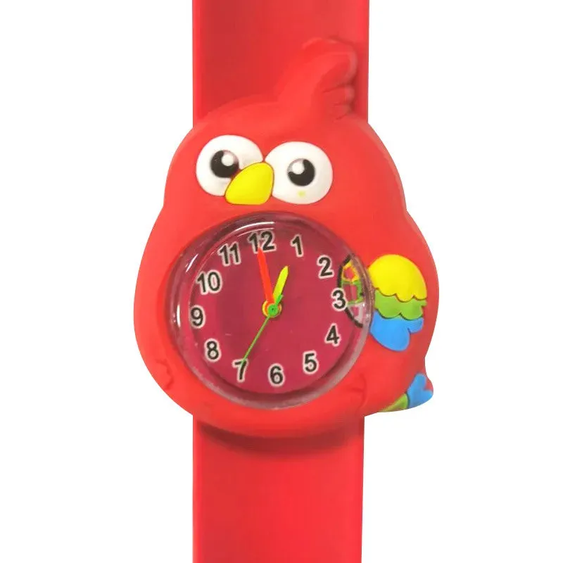 30 Styles Digital Slap Children Kids Watch Cute 3D Cartoon Animal Wrist Watches For Boys Girls Gifts Kids Quartz Wristwatches