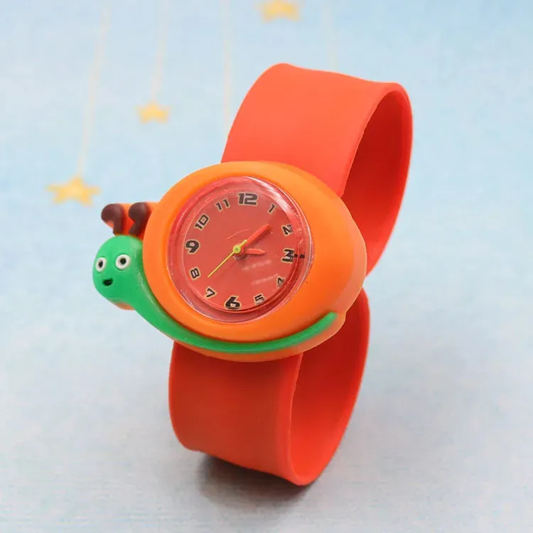 30 Styles Digital Slap Children Kids Watch Cute 3D Cartoon Animal Wrist Watches For Boys Girls Gifts Kids Quartz Wristwatches