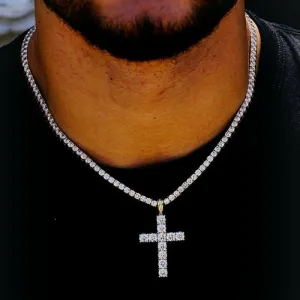 3MM TENNIS CHAIN IN WHITE GOLD