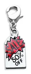 50% Off Sales Tag Charm Dangle