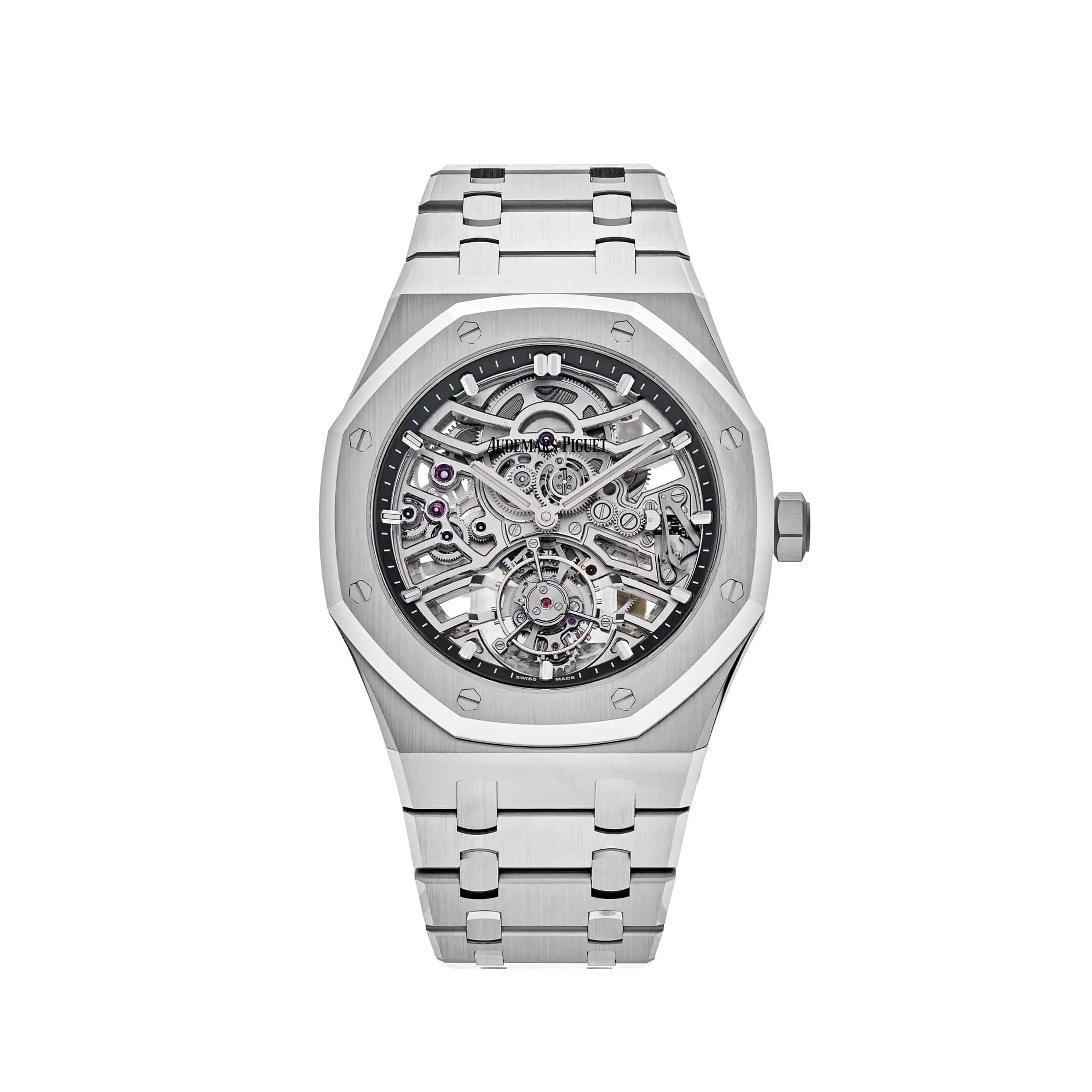 A&P Luxury Watches Royal Oak 26735ST.OO.1320ST.01 '50th Anniversary' Flying Tourbillon Stainless Steel Openworked