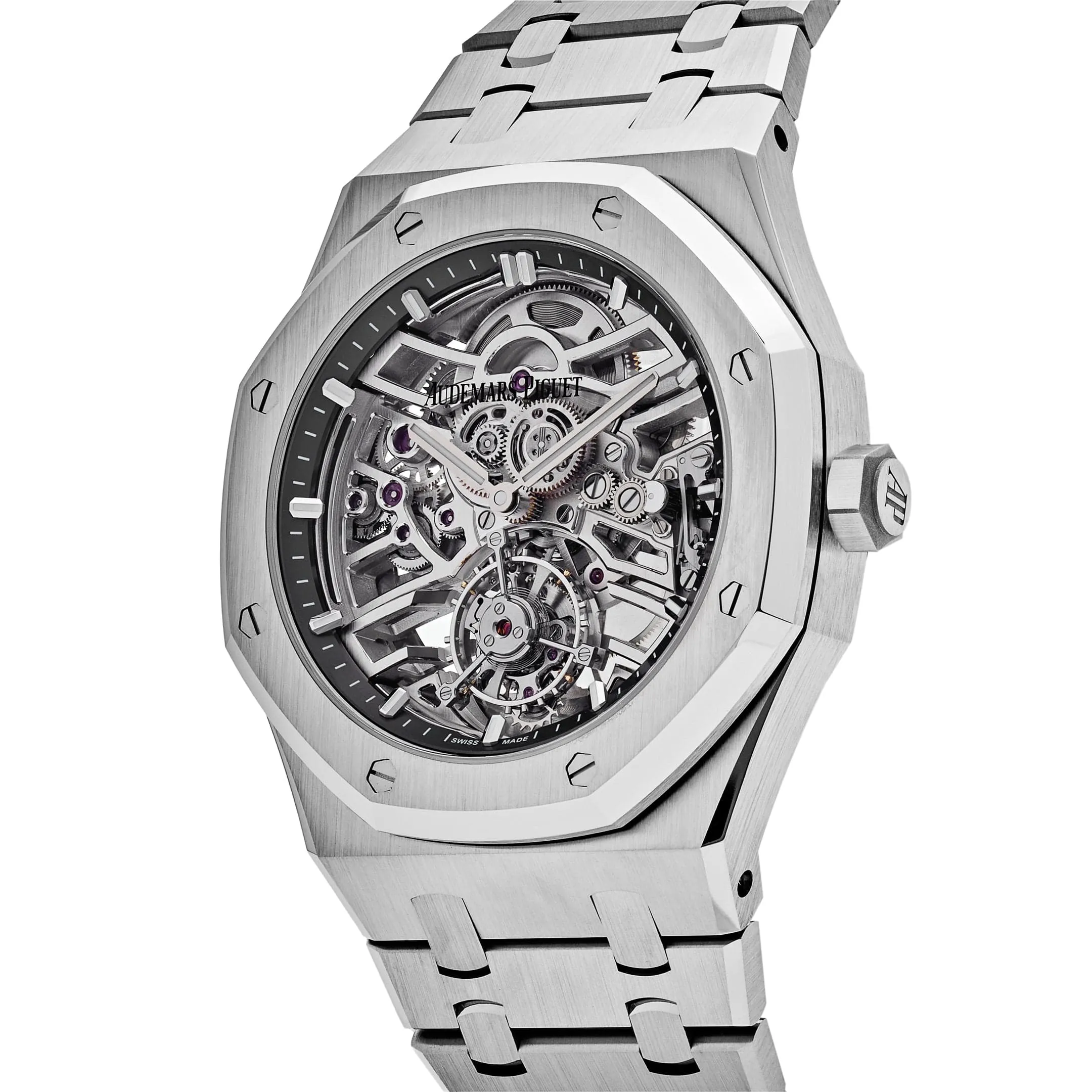 A&P Luxury Watches Royal Oak 26735ST.OO.1320ST.01 '50th Anniversary' Flying Tourbillon Stainless Steel Openworked