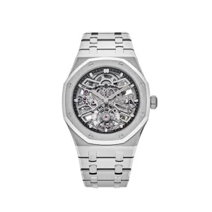 A&P Luxury Watches Royal Oak 26735ST.OO.1320ST.01 '50th Anniversary' Flying Tourbillon Stainless Steel Openworked