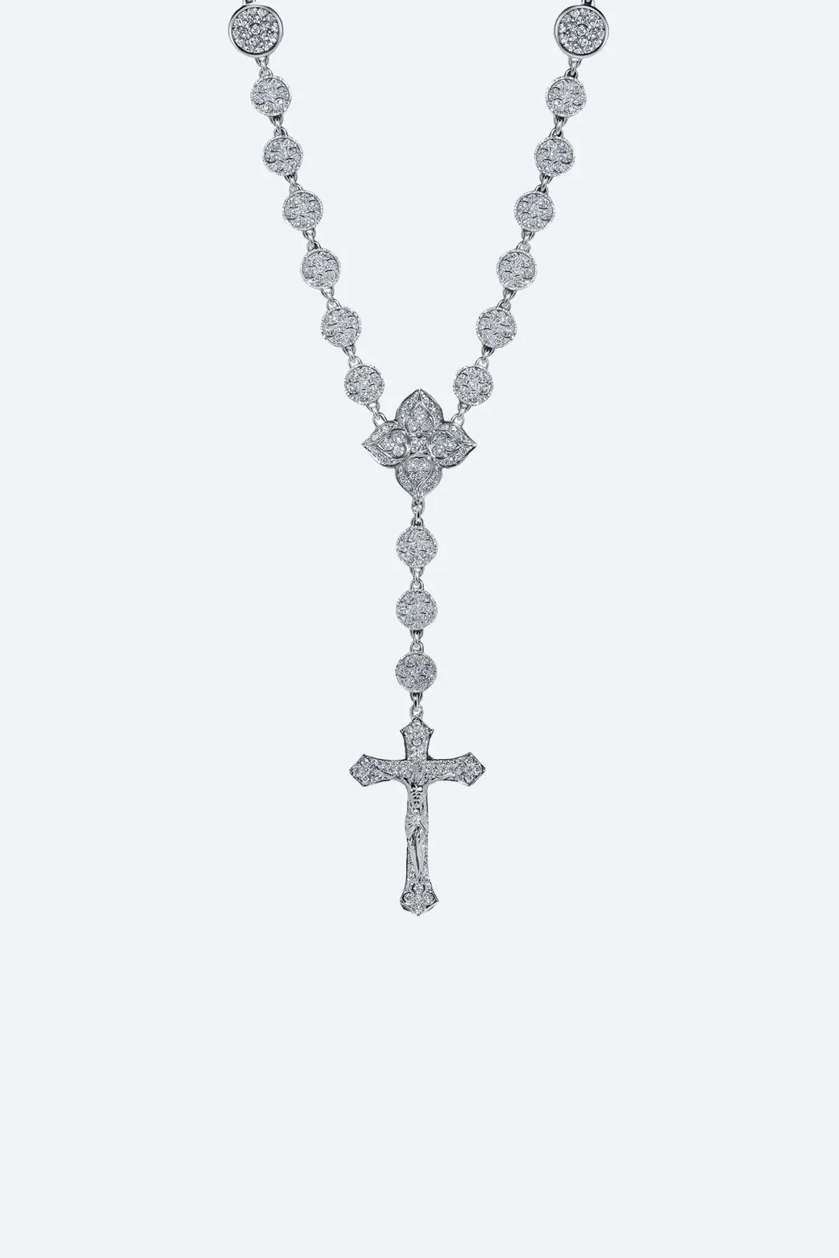 ALEX MOSS | SANTA MARIA ROSARY CHAIN - WHITE