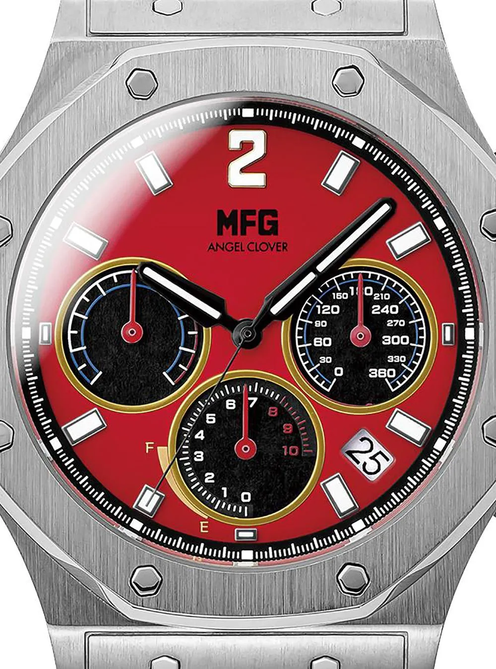 ANGEL CLOVER × MF GHOST COLLABORATION WATCH - EXVENTURE SOLAR EVS43MFG-FR KAITO AKABA FERRARI 488GTB MODEL LIMITED EDITION