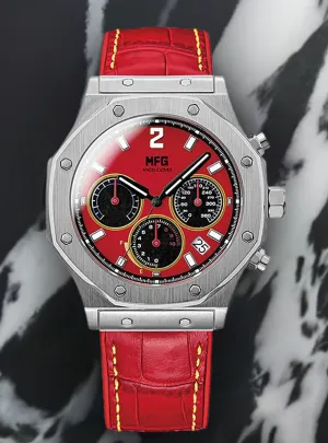 ANGEL CLOVER × MF GHOST COLLABORATION WATCH - EXVENTURE SOLAR EVS43MFG-FR KAITO AKABA FERRARI 488GTB MODEL LIMITED EDITION