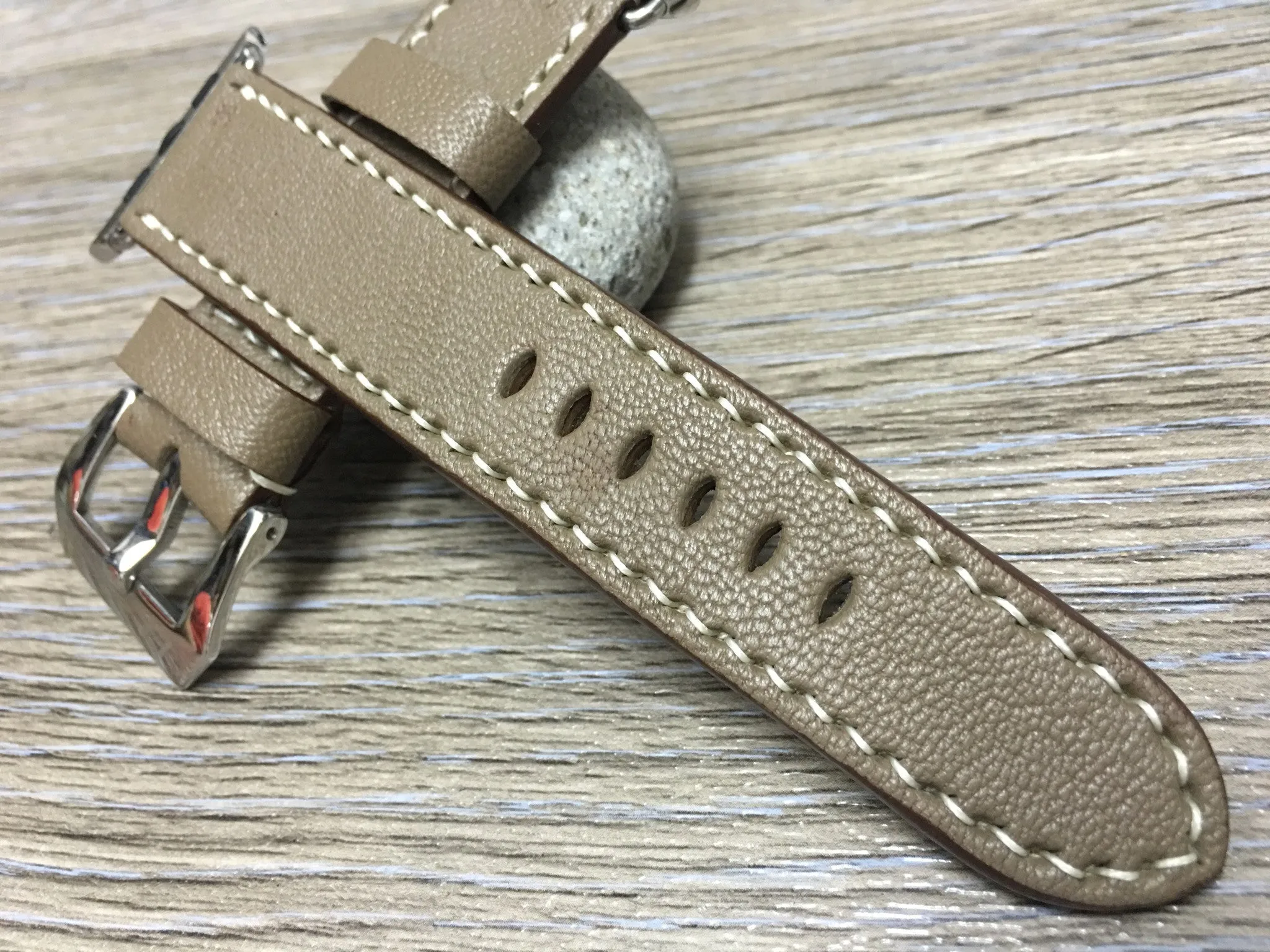 Apple Watch 46mm 45mm Ultra 2 49mm Watch Band, Elephant Grey Leather Watch Straps for Smartwatch, Samsung Galaxy Watch, iWatch 42mm