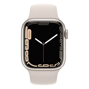 Apple Watch Series 7 GPS   Cellular, 45mm Starlight Aluminium Case with Starlight Sport Band - AU Version ( Refurbished Grade B)