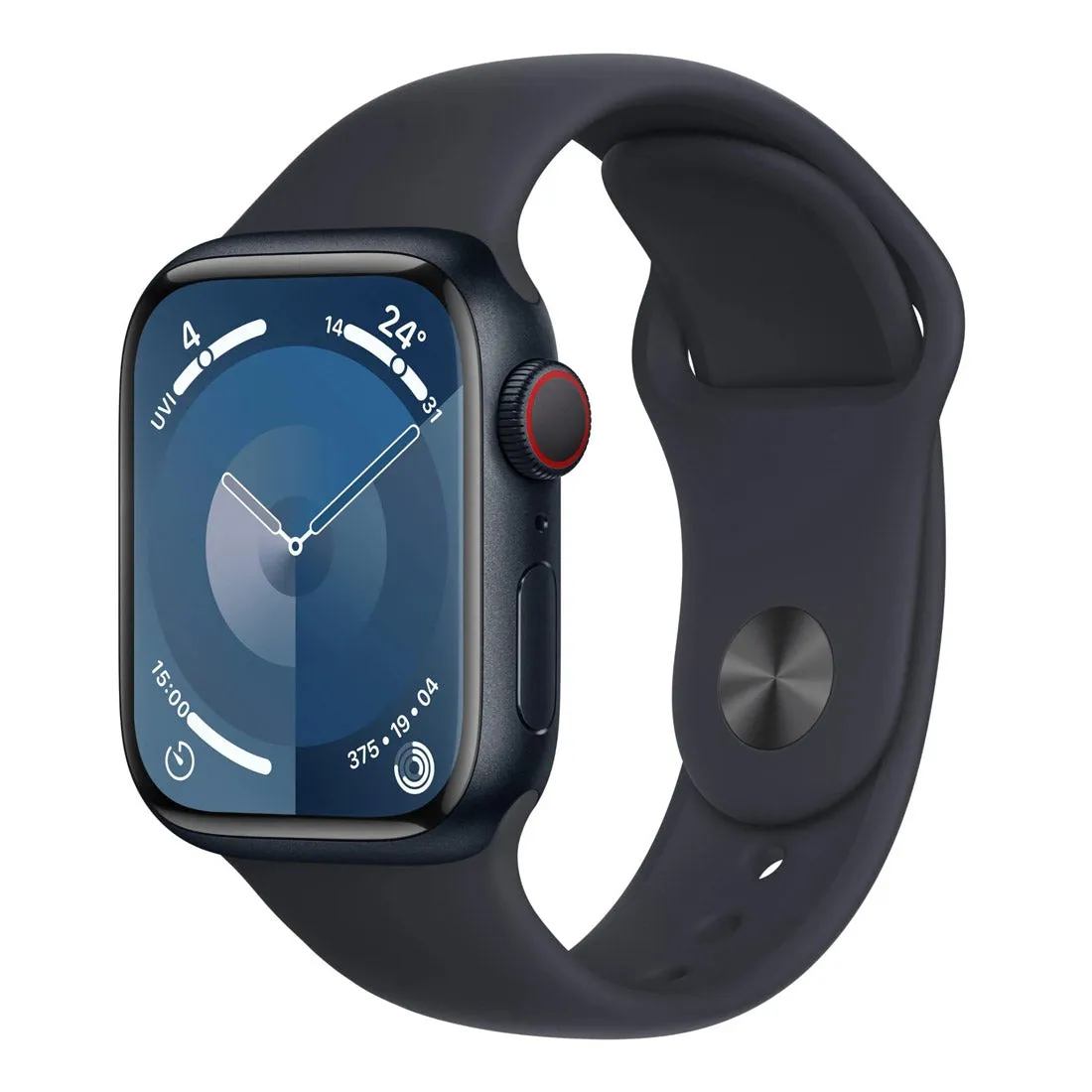 Apple Watch Series 9 45mm (GPS   Cellular) Midnight Aluminium Case with Midnight Sport Band (M/L) (Box Damage)