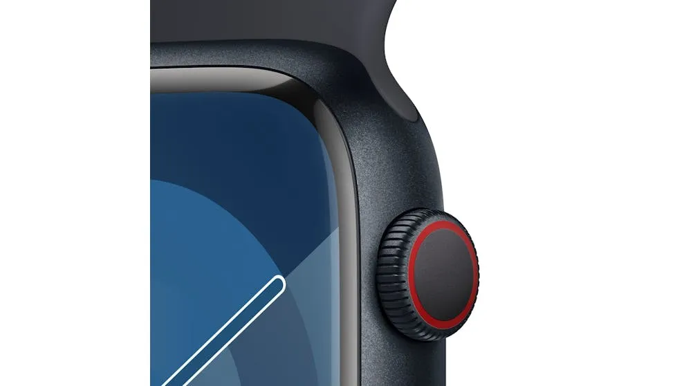 Apple Watch Series 9 45mm (GPS   Cellular) Midnight Aluminium Case with Midnight Sport Band (M/L) (Box Damage)